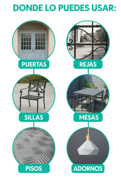 IRON SEAL REPARACIÓN PINTURA PARA METALES QUE AÍSLA EL ÓXIDO (original) 500gr🎨⛓️