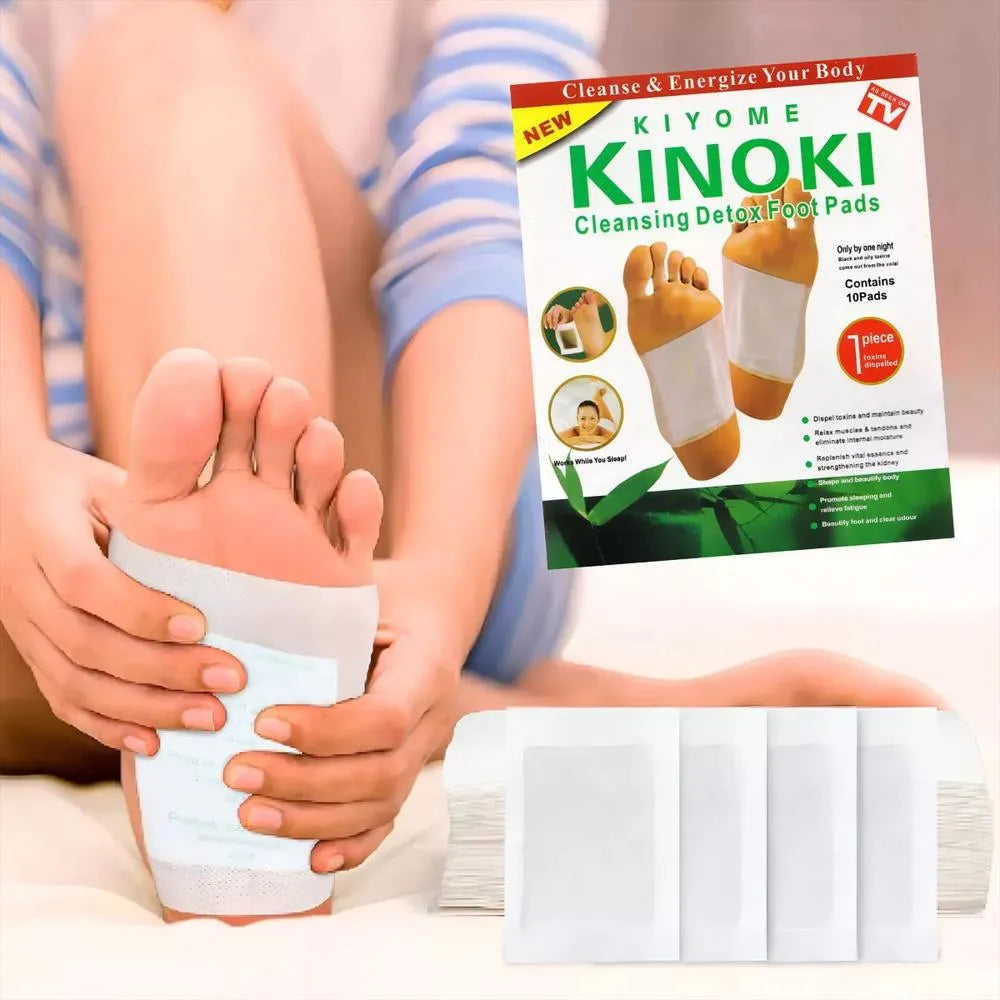 Parches Detox Kinoki – Elimina toxinas mientras duermes (Caja x10)✨👣