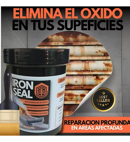 IRON SEAL REPARACIÓN PINTURA PARA METALES QUE AÍSLA EL ÓXIDO (original) 500gr🎨⛓️