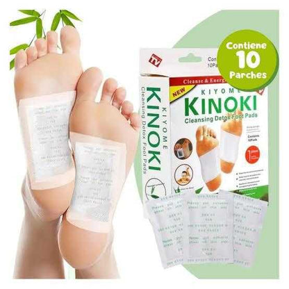 Parches Detox Kinoki – Elimina toxinas mientras duermes (Caja x10)✨👣