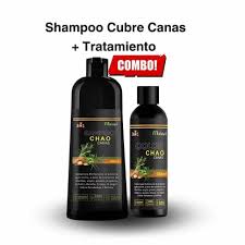 SHAMPOO CHAO CANAS +TRATAMIENTO - cubre naturalmente las canas en minutos 🌿